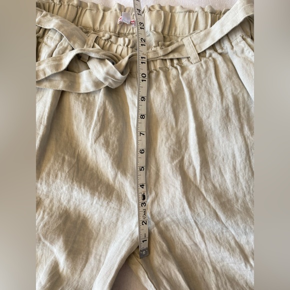 Johnny Was Linen Paperbag Wide Leg Pants - Picture 11 of 15